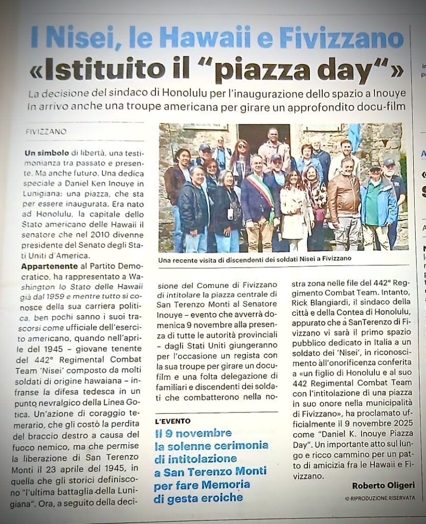 The 100th Seeds of Aloha documentary shoot in San Terenzo Italy