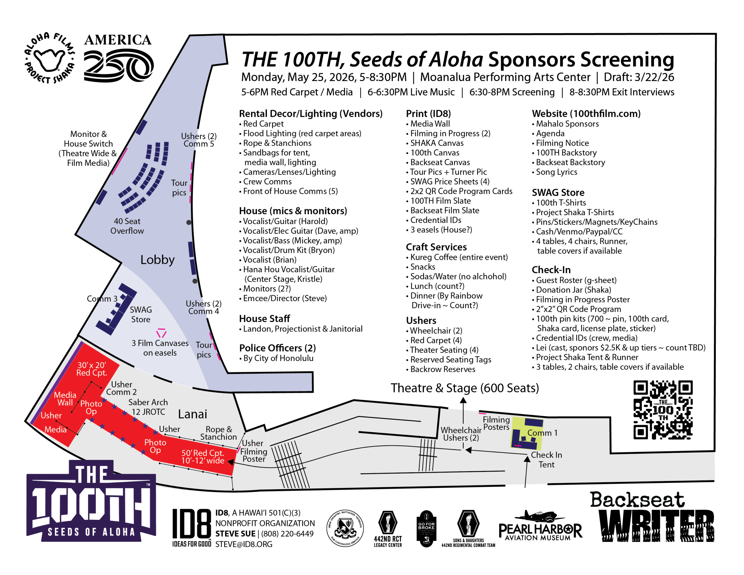 THE 100TH Seeds of Aloha Red Carpet Sponsors Screening Plot